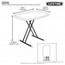Lifetime 30 Personal Folding Table, Almond 550470999